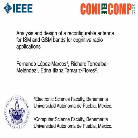 Analysis and Design of a Reconfigurable Antenna for CR Applications