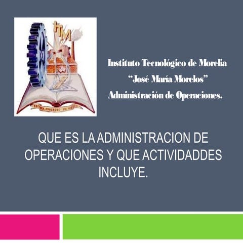 administracion de operaciones