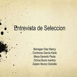 entrevista de seleccion
