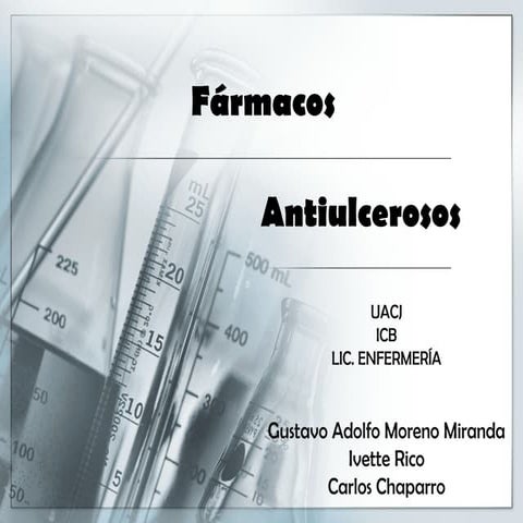 Farmacos antiulcerosos