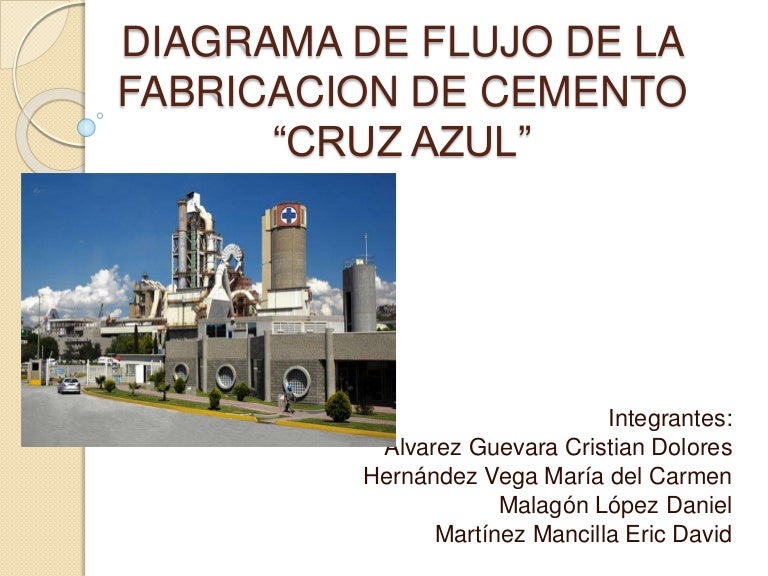 Expo diagrama de flujo de la fabricacion de cemento