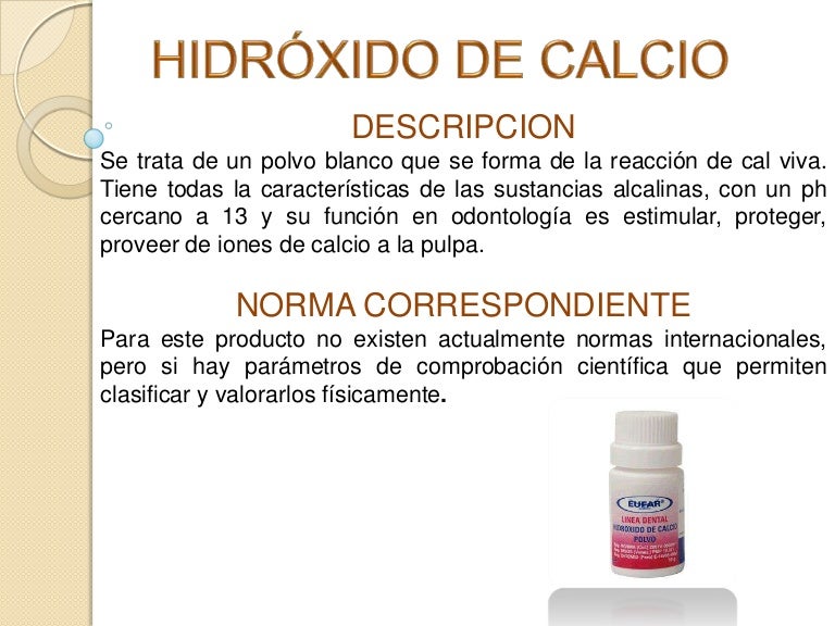Hidroxido de Calcio