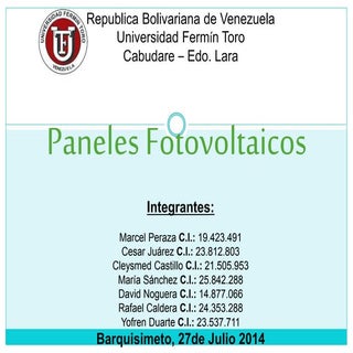 Proyecto Paneles Solares