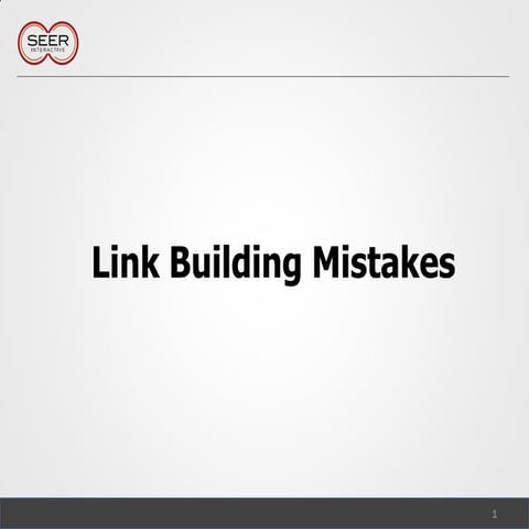 ExpOn 2011 - Will Reynolds - Link Building Mistakes