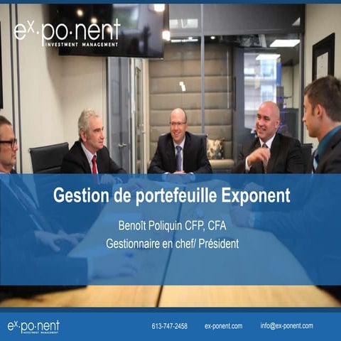 Exponentinvestment, Portfolio manager at Exponent investment