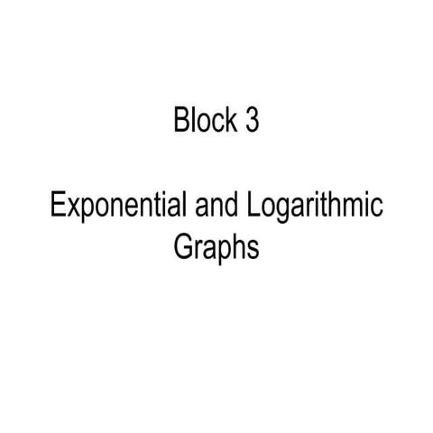 Exponential and logarithmic graphs | PPT