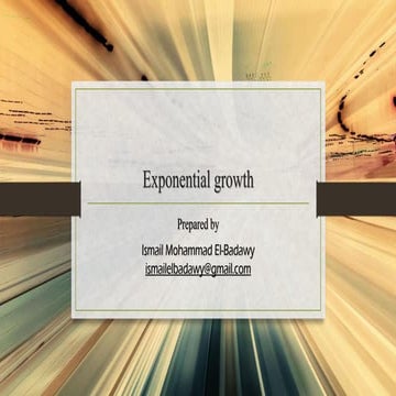 Exponential growth