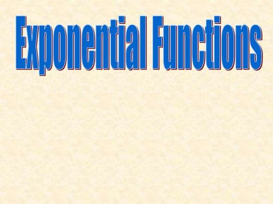 Application of exponential functions | PPT