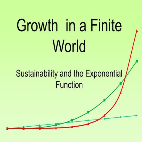 Growth in a Finite World - Sustainability and the Exponential Function