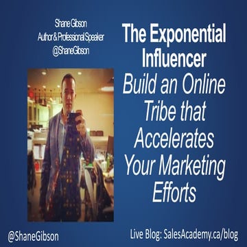 The Exponential influencer #smmastery