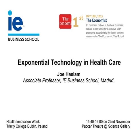 Exponential Technology in Health Care 