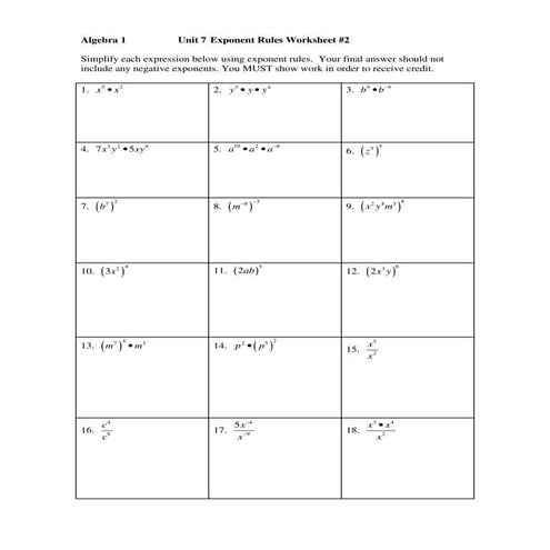 Exponent review   4-8