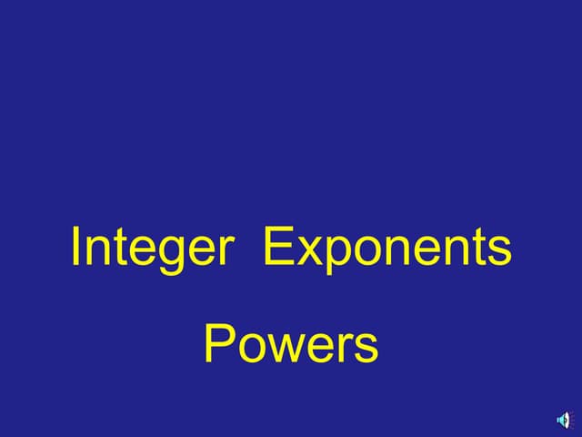 Maths in english. Exponents and scientific notation. 