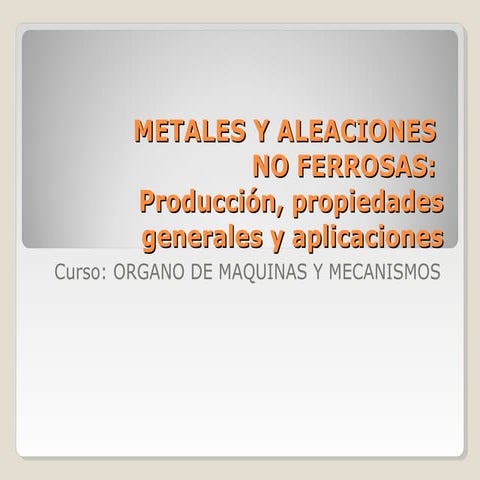  material no ferrosos