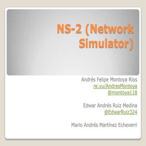 NS 2 (network simulator)