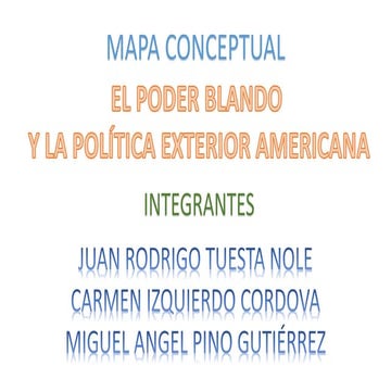 Poder Blando y la Política Exterior Americana | PPTX