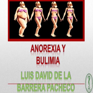 BULIMIA Y ANOREXIA PSICOLOGIA
