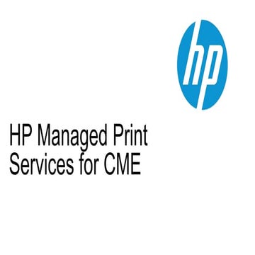 HPE Manged Print services