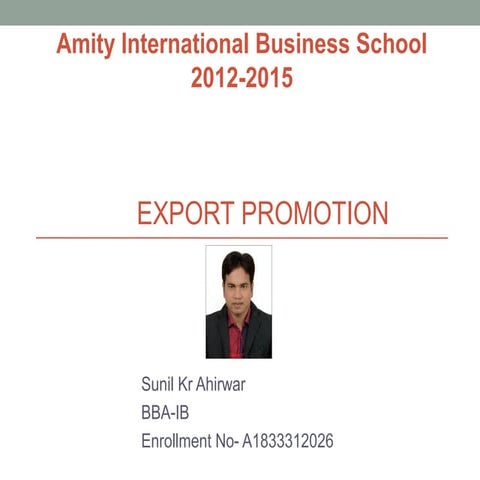 Export Promotion