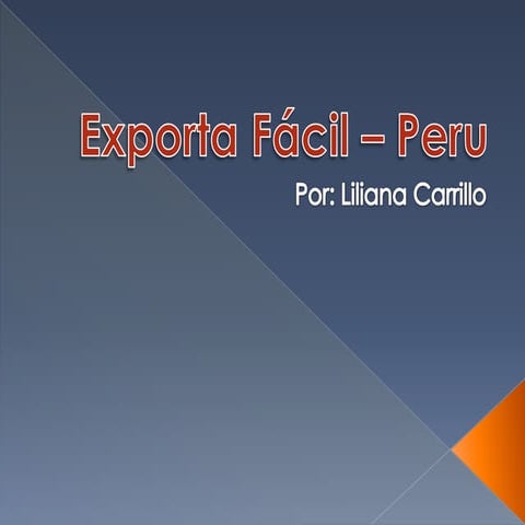 Exporta Facil Peru Pptx