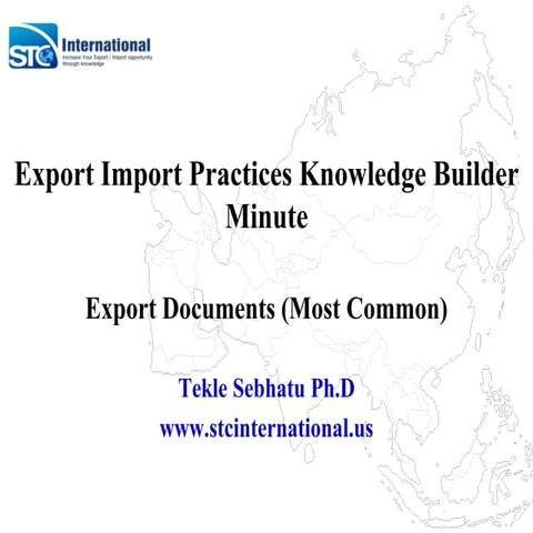 Export documents