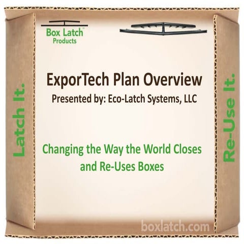 Box Latch™ Products ExporTech Plan  Presenation 