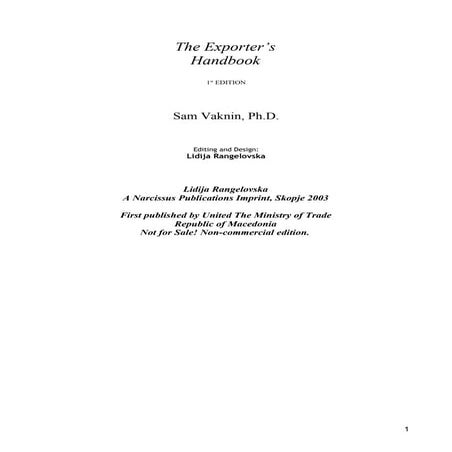The Exporter's Handbook