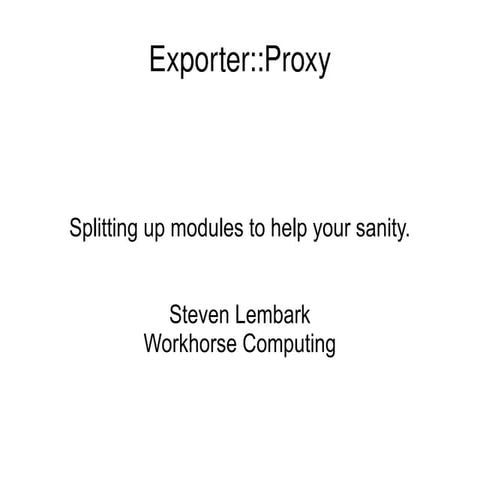 Exporter Proxy
