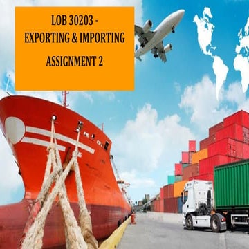 Trade facilitation - Import &Export