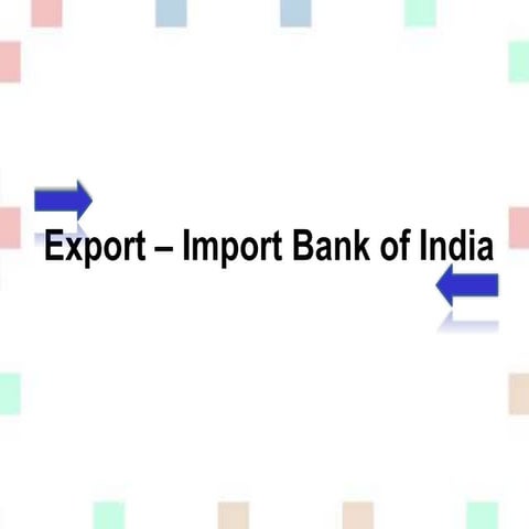 Export – import bank of india