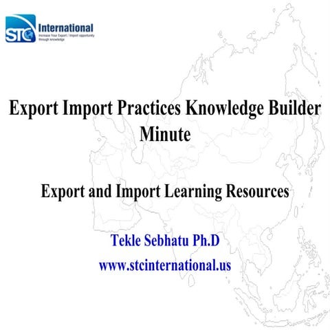 Export Import Learning Resources
