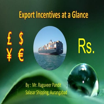 Export Incentives 