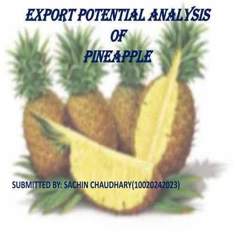 Export potential of pineapple