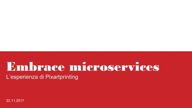 Embrace Microservice
