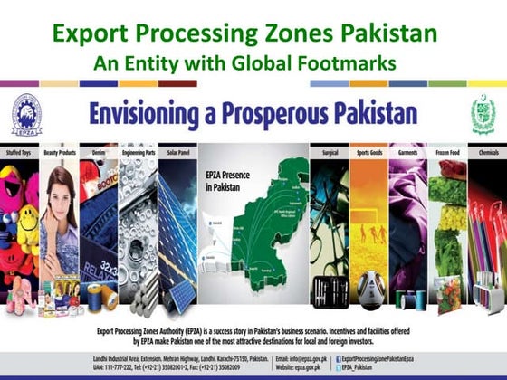 Export processing zones authority pakistan