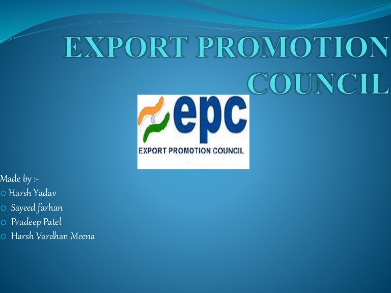 Export promotion council