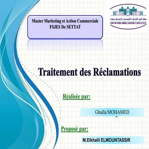 Traitement de Réclamation clients