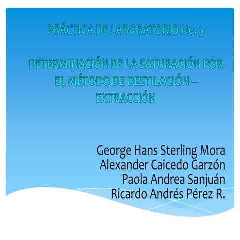 Saturacion de nucleos