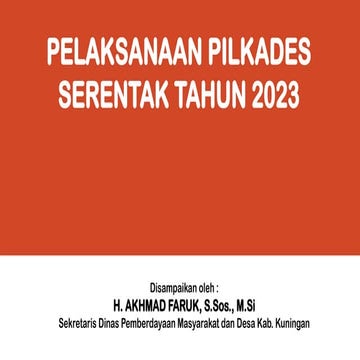 Tahapan pilkades | PPTX
