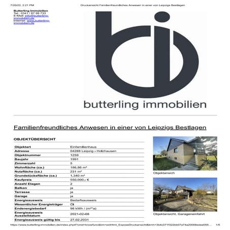 Butterling Immobilien presentations