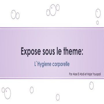 Expose sous le theme.pptx étudiante kiné | PPTX