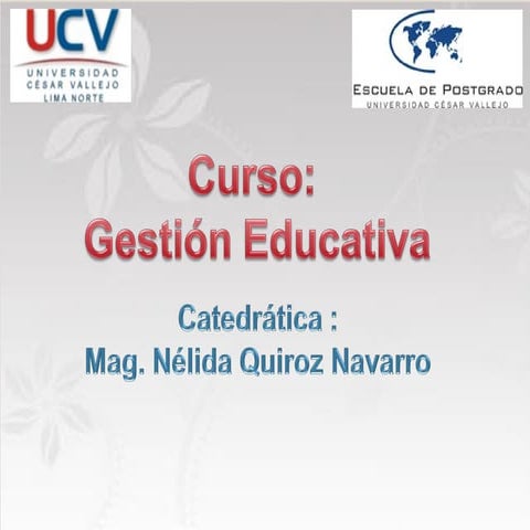 GESTIÓN EDUCATIVA