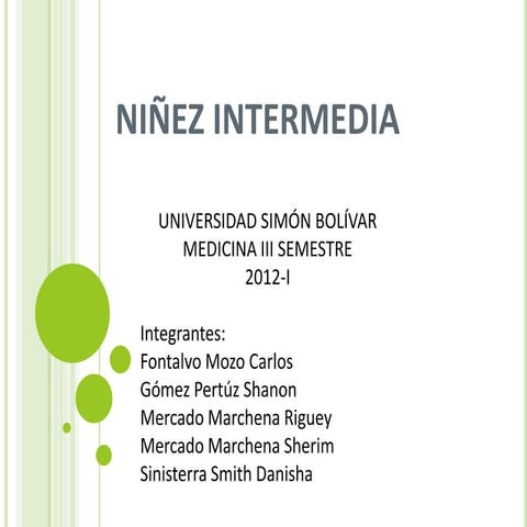 Niñez intermedia Medicina y Psicología RIGUEY MERCADO MARCHENA