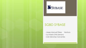 SGBD Sybase