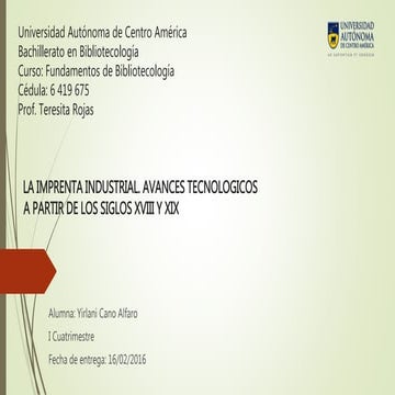 Exposición la imprenta industrial avances tecnológicos a partir de los siglos...