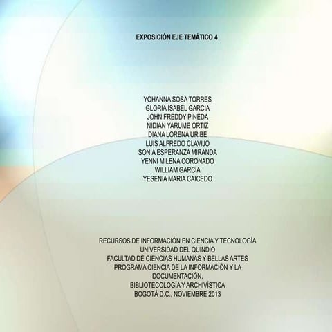 Exposición 4 eje temático