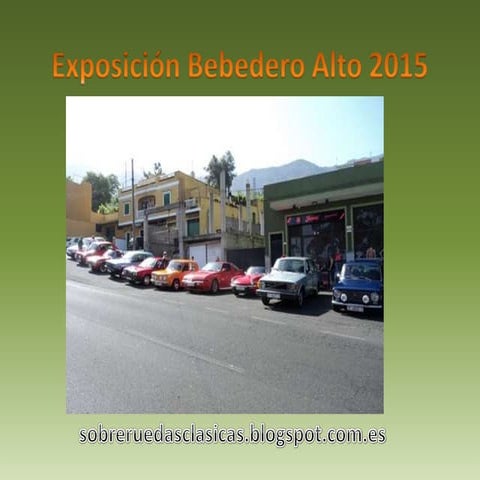 Exposición bebedero alto 2015