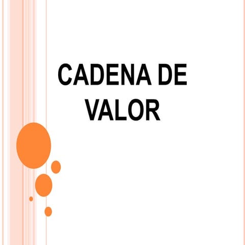 Exposición cadena de valor