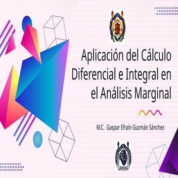 Aplicación del Cálculo Diferencial e Integral en el Análisis Marginal ...