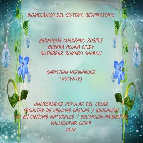 Biomecanica del sistema respiratorio